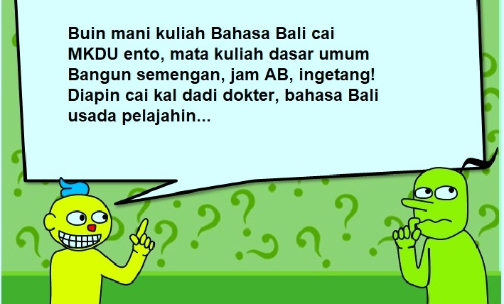 Catatan Harian Sugi Lanus Menimbang Bahasa Bali Sebagai Mkdu Di